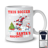 Personalized This Soccer Team Is On The Santa's Naughty List; Joyful Custom Name Sport Player T-Shirt