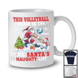 Personalized This Volleyball Team Is On The Santa's Naughty List; Joyful Custom Name Sport Player T-Shirt