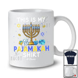 Personalized This is My Pajamakah Shirt; Lovely Hanukkah Custom Name Menorah; Family T-Shirt