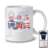 Personalized Three 4th of July Glass Of Bourbon; Cheerful Custom Name Drunker Patriotic; Drinking T-Shirt