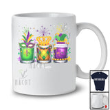 Personalized Three Mardi Gras Glass Of Bourbon; Cheerful Custom Name Drunker; Drinking Parades T-Shirt