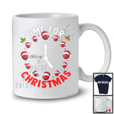 Personalized Time For Christmas; Cheerful X-mas Santa Bocce Ball As Clock; Custom Name Player T-Shirt