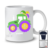 Personalized Tractor Mardi Gras Jester Hat; Amazing Mardi Gras Boys Custom Name Tractor Driver T-Shirt