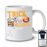 Personalized Trick Or Bourbon; Sarcastic Halloween Boo Pumpkin; Custom Name Drinking Drunker T-Shirt