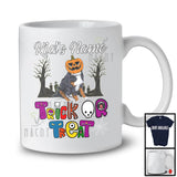 Personalized Trick Or Treat, Humorous Halloween Bernese Mountain Custom Name, Pumpkin Face T-Shirt