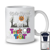 Personalized Trick Or Treat, Humorous Halloween Bull Terrier Custom Name, Pumpkin Face T-Shirt