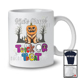 Personalized Trick Or Treat, Humorous Halloween Chow Chow Custom Name, Pumpkin Face T-Shirt