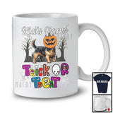 Personalized Trick Or Treat, Humorous Halloween Norwich Terrier Custom Name, Pumpkin Face T-Shirt