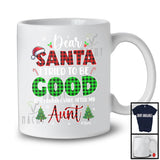 Personalized Tried To Be Good Take After My Aunt; Plaid Christmas Santa; Custom Name Family T-Shirt