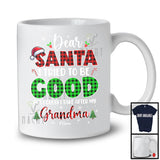 Personalized Tried To Be Good Take After My Grandma; Plaid Christmas Santa; Custom Name Family T-Shirt