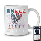 Personalized Uncle, Amazing 4th Of July Custom Name Children, Eagle USA Flag Patriotic T-Shirt