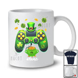 Personalized Video Game Controller Leprechaun; Joyful St. Patrick's Day Custom Name Gamer T-Shirt