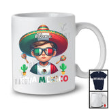 Personalized Viva Mexico; Lovely Independence Day Custom Name Boy; Mexican Flag Sombrero T-Shirt