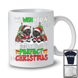 Personalized We Wish You A Perfect Christmas; Lovely Custom Name Two Cats Owner Lover T-Shirt