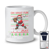 Personalized What Fun It Is To Play; Wonderful Christmas Sweater Custom Name Playing Baseball T-Shirt