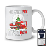 Personalized What Fun To Drive; Humorous Christmas Santa Crane Truck; Custom Name Driver T-Shirt