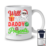 Personalized Will Trade Daddy For Presents; Wonderful Christmas Snow Lights; Custom Name Family T-Shirt