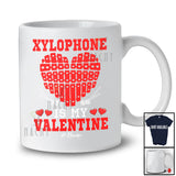 Personalized Xylophone Is My Valentine; Amusing Hearts Custom Name Musical Instruments Player T-Shirt