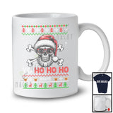 Personalized Yo Ho3; Awesome Christmas Sweater Santa Skull; Custom Name Family Group T-Shirt