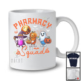 Pharmacy Squad; Humorous Halloween Costume Three Pills Witch Ghost; Pharmacist Group T-Shirt