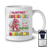 Phlebotomist Saurus Rex But More Awesome; Proud T-Rex Dinosaur Lover Flowers; Jobs Careers T-Shirt