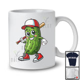 Pickle Playing Baseball; Cheerful Pickle Baseball Player Lover; Sport Team T-Shirt