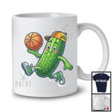 Pickle Playing Basketball, Adorable Pickle Basketball Player Team, Matching Sport Lover T-Shirt