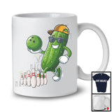 Pickle Playing Bowling, Adorable Pickle Bowling Player Team, Matching Sport Lover T-Shirt