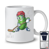 Pickle Playing Ice Hockey Adorable Pickle Ice Hockey Player Team, Matching Sport Lover T-Shirt