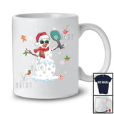 Pickleball Santa Snowman Cosplay; Cheerful Christmas Pickleball Sport Player Playing Team; Snow T-Shirt