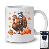 Pilgrim Sloth Riding Turkey; Humorous Thanksgiving Autumn Pumpkins Sloth; Family Group T-Shirt