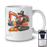 Pilgrim Turkey Driving Excavator, Wonderful Thanksgiving Pumpkins Driver Team, Family Group T-Shirt