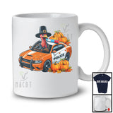 Pilgrim Turkey Driving Police Car, Wonderful Thanksgiving Pumpkins Driver Team, Family Group T-Shirt