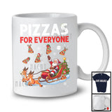 Pizzas For Everyone; Amazing Christmas Santa Sleigh Pizza Lover; X-mas Tree Drinking Drunker T-Shirt