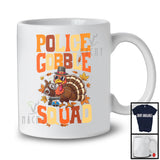 Police Gobble Squad; Wonderful Thanksgiving Turkey Sunglasses Fall Leaf; Careers Jobs T-Shirt