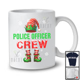 Police Officer Crew; Awesome Christmas Snowing ELF Lover; Matching Career Jobs Group T-Shirt