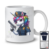 Police Officer Unicorn; Cute Magical Unicorn Police Officer Worker; Proud Careers Jobs Group T-Shirt