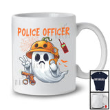 Police Officer; Humorous Halloween Costume Ghost Boo Lover; Matching Careers Jobs Group T-Shirt