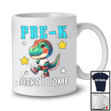 Pre-K Here I Come; Colorful Back To School T-Rex Dinosaurs; Boys Students Group T-Shirt