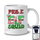 Pre-K Elf Squad; Awesome Christmas Lights Plaid Elf Lover; Students Teacher Group T-Shirt