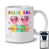 Preschool Dude; Adorable Back To School First Day Pink Sunglasses; Girls Students Teacher T-Shirt