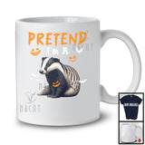 Pretend I'm A Badger; Awesome Halloween Costume Badger Animal Lover; Family Group T-Shirt