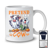 Pretend I'm A Cow; Sarcastic Halloween Zombie Boo Ghost Cow Lover; Family Group T-Shirt