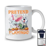 Pretend I'm A Flamingo; Sarcastic Halloween Zombie Boo Ghost Flamingo Lover; Family Group T-Shirt