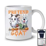 Pretend I'm A Goat; Sarcastic Halloween Zombie Boo Goat Lover; Family Group T-Shirt