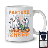 Pretend I'm A Sheep; Sarcastic Halloween Zombie Boo Ghost Sheep Lover; Family Group T-Shirt