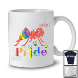 Pride, Colorful LGBTQ Pride Lovely Ant LGBT Gay Rainbow Flag, Matching Ant Lover T-Shirt