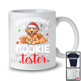 Professional Cookie Tester; Wonderful Christmas Santa Golden Retriever; Cookie Baker Baking Lover T-Shirt