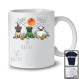 Pug Costume Witch Zombie Boo Pumpkin; Lovely Halloween Moon; Animal Lover T-Shirt