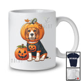 Pumpkin Beagle; Adorable Halloween Costume Pumpkin; Dog Owner Family T-Shirt